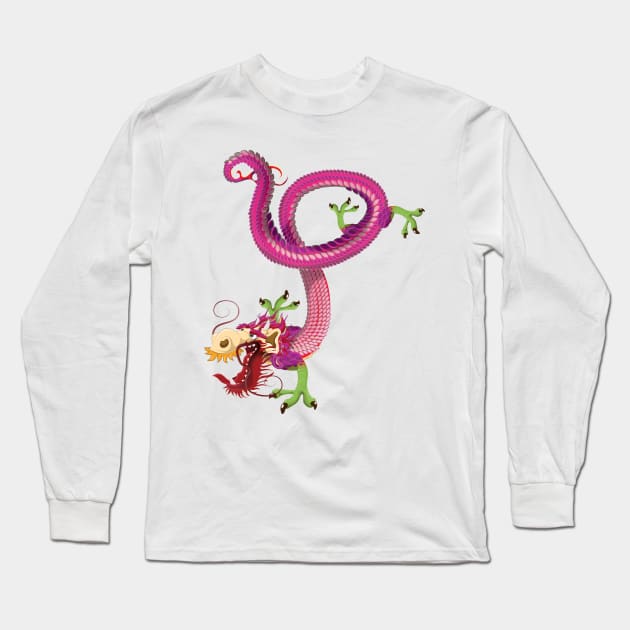 Chinese Dragon Long Sleeve T-Shirt by nickemporium1